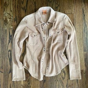 Suede Western Shirt